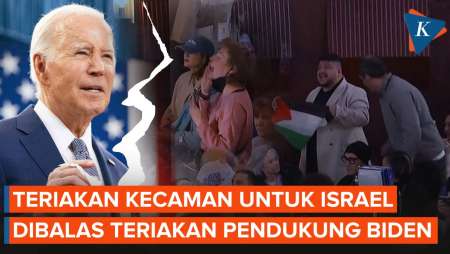 Momen Pidato Biden Disela Teriakan-teriakan Mengecam Aksi Israel di Gaza