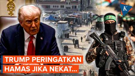 Trump Ancam Lenyapkan Hamas Jika Langgar Gencatan Senjata