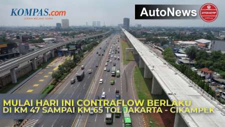 Hari Ini Contraflow Berlaku di Km 47 sampai Km 65 Tol Jakarta-Cikampek