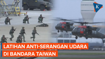 Antisipasi Invasi China, Militer Taiwan Latihan Anti-Serangan Udara