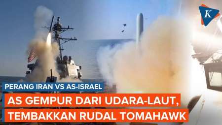 AS Tembakkan Rudal Tomahawk, Serang Iran Dari Udara Dan Laut