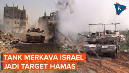 Brigade Al Qassam Targetkan Tank Merkava untuk Pukul Mundur Israel di Sekitar RS Al Shifa