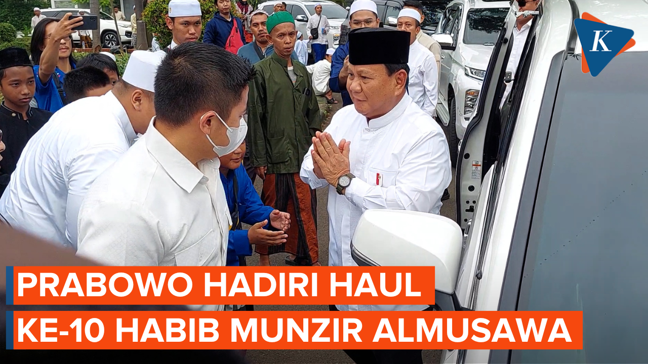 Prabowo Hadiri Haul ke-10 Habib Munzir Almusawa, Disambut Meriah Jemaah