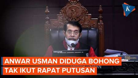 Anwar Usman Diduga Bohong soal Alasan Tak Ikut Rapat Putusan