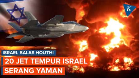Israel Balas Houthi, Serang Hodeidah Yaman dengan 20 Pesawat Tempur