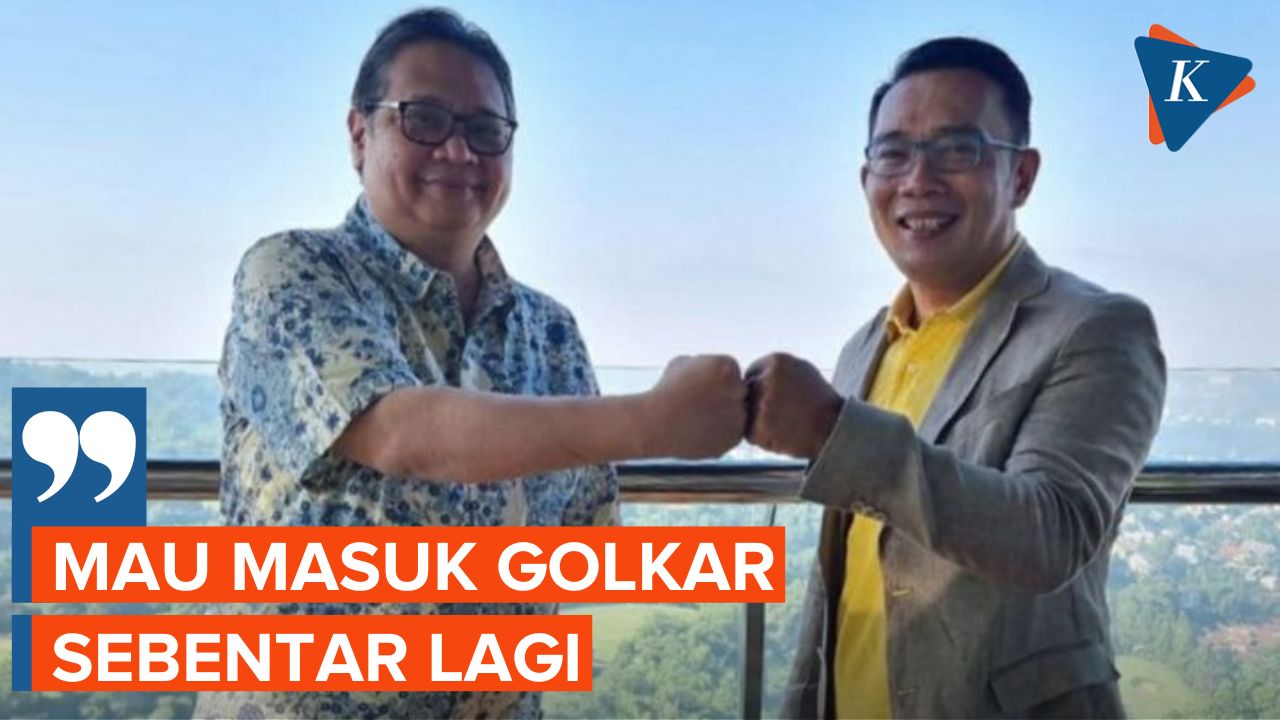 Ridwan Kamil Akan Umumkan Gabung Golkar dalam Waktu Dekat