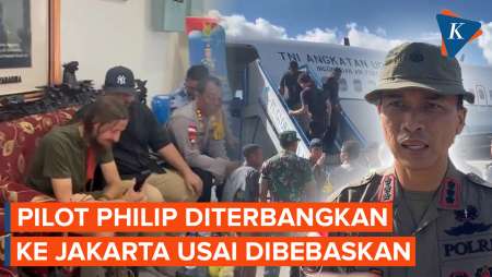 Usai Dibebaskan, Pilot Susi Air Diterbangkan ke Jakarta dengan Pesawat TNI AU