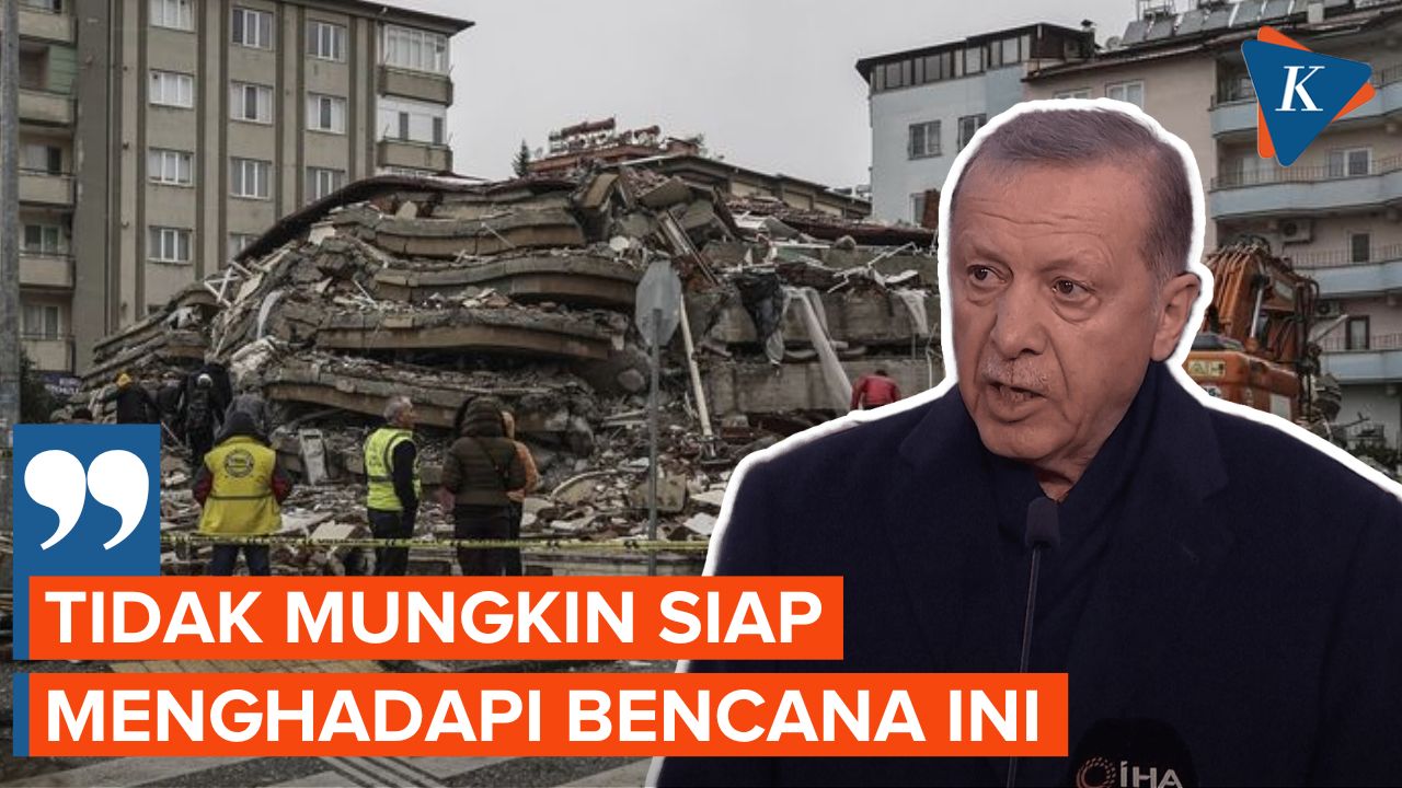 Korban Tewas Capai 12.000 Jiwa, Erdogan Akui Sempat Tak Siap Hadapi Gempa