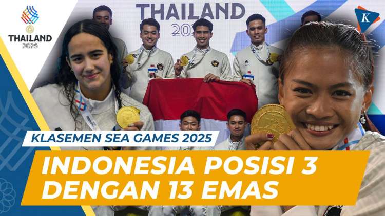 Indonesian athletes celebrating their victory in the SEA Games