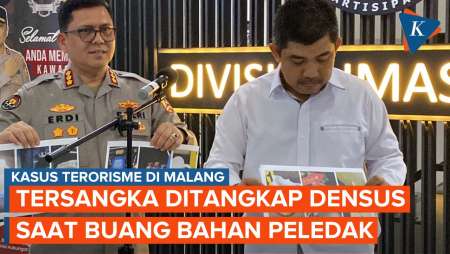 Remaja Tersangka Teroris di Malang Ditangkap Saat Buang Bahan Peledak