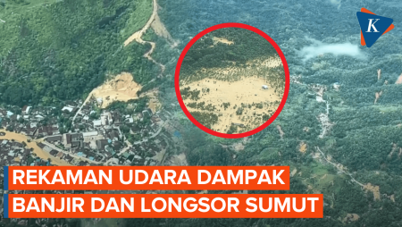 Penampakan Udara Kehancuran Akibat Banjir Dan Longsor Di Sumut