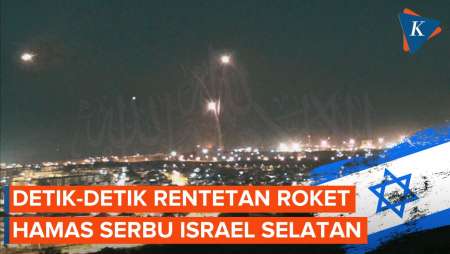 Detik-detik Roket Ditembakkan dari Jalur Gaza ke Israel, Dicegat Iron Dome