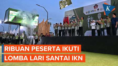 Ribuan Peserta Ikuti Lomba Lari Santai IKN