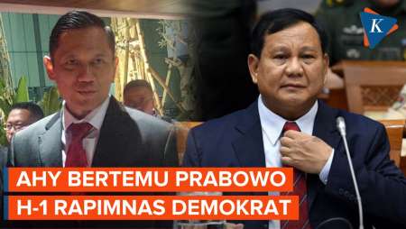 H-1 Rapimnas Demokrat AHY Bertemu Prabowo, Bahas Apa?