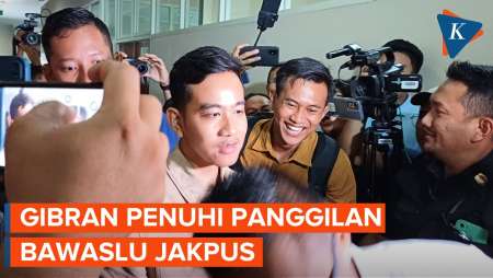 Momen Gibran Datangi Bawaslu Jakpus Penuhi Panggilan untuk Klarifikasi Bagi-bagi Susu di CFD