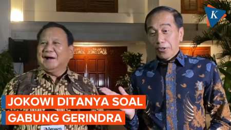 Saat Jokowi Ditanya Masuk Gerindra, tapi Dijawab Prabowo