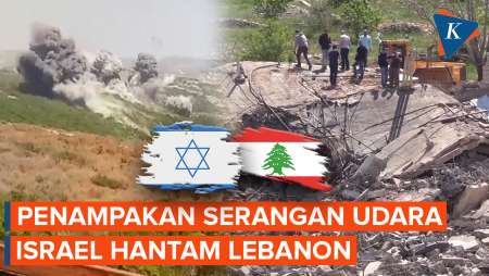 Detik-detik Serangan Israel Hantam Target Hizbullah di Lebanon