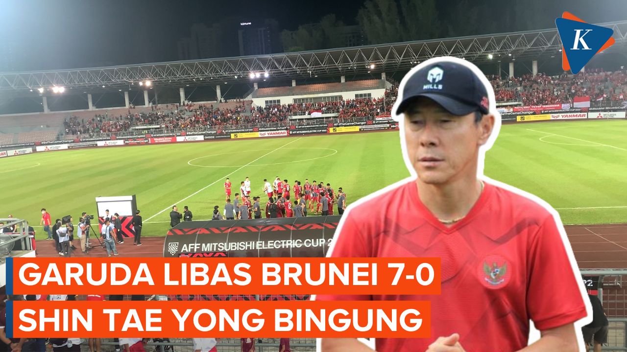 Garuda Libas Brunei 7-0 Tanpa Balas, Shin Tae Yong Malah Bingung
