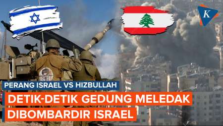 Detik-detik Serangan Israel Hantam Bangunan di Beirut, Klaim Targetkan Fasilitas Hizbullah