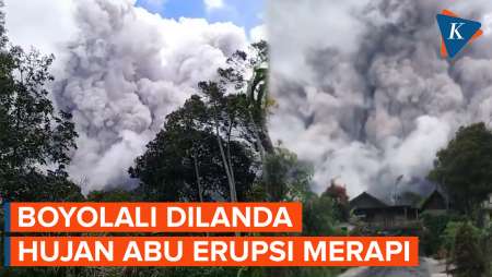 Erupsi Gunung Merapi, Hujan Abu Melanda Wilayah Boyolali