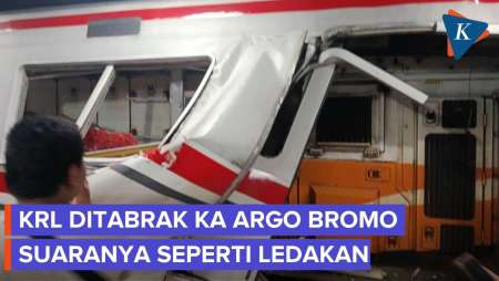 Kronologi KRL Ditabrak KA Argo Bromo Di Bekasi, Suaranya Mirip Ledakan