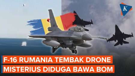 Momen F-16 Rumania Lumpuhkan Drone Misterius di Laut Hitam, Ulah Siapa?