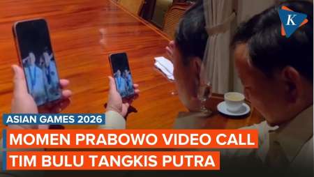 Momen Prabowo Video Call Atlet Peraih Emas Pertama Di Asian Games 2026