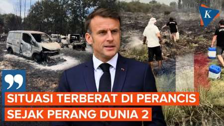 Penampakan "Horor" Desa Di Perancis Jadi Abu, Kebakaran Hutan Hanguskan Rumah Dan Mobil