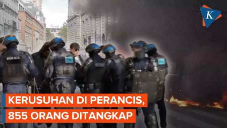 "Rekor" Demo Perancis, 855 Orang Ditangkap Terkait Kerusuhan Di Paris
