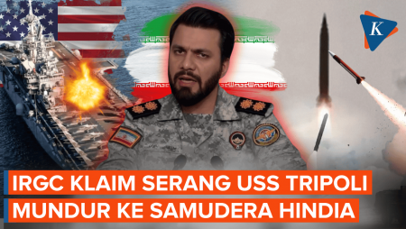IRGC Klaim Serang USS Tripoli Hingga "Kabur" Ke Samudera Hindia