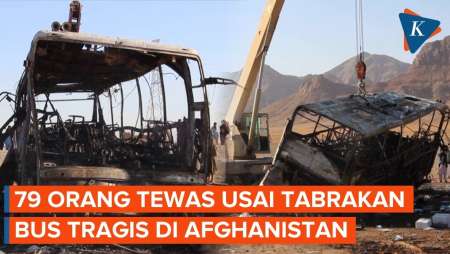 Penampakan Bekas Kecelakaan Tragis di Afghanistan, 79 Orang Tewas