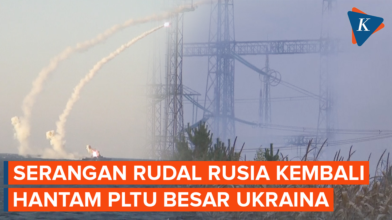 Lagi-lagi Rudal Rusia Hantam PLTU Besar Ukraina hingga Menyebabkan Kebakaran