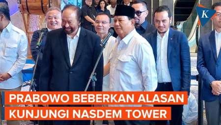 Alasan Prabowo ke Nasdem Tower, Hormati Ucapan Selamat dari Surya Paloh