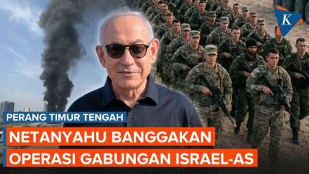 Netanyahu Muncul Di Pangkalan Udara Israel, Puji Kerja Sama IDF Dengan AS