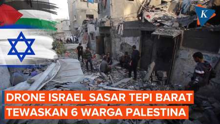 Serangan Drone Israel Tewaskan 6 Warga Palestina di Tepi Barat