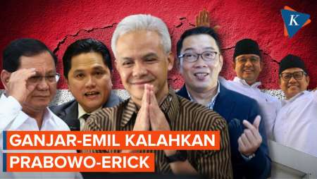 Survei SMRC: Ganjar-Emil Unggul, Kalahkan Prabowo-Erick dan Anies-Cak Imin