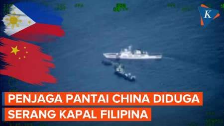 Filipina Tuding Penjaga Pantai China Tembakkan Meriam Air ke Kapal Mereka