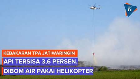 Kebakaran TPA Jatiwaringin Tersisa 3,6 Persen Setelah 6 Hari, Helikopter Diterjunkan