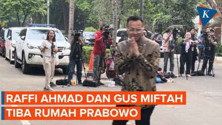 Momen Raffi Ahmad Tiba di Kediaman Prabowo, Jadi Wamen?