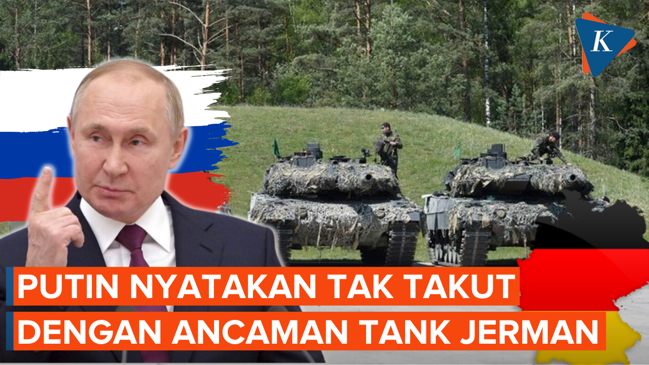 Putin Akui Tak Gentar dengan Kiriman Tank Jerman ke Ukraina