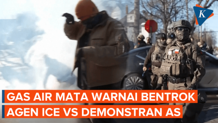 Minneapolis Membara, Gas Air Mata Panaskan Bentrok Agen ICE Vs Demonstran AS