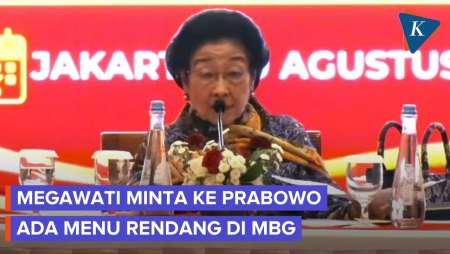 Megawati Komentari Menu MBG: Mbok Yo Ada Rendang