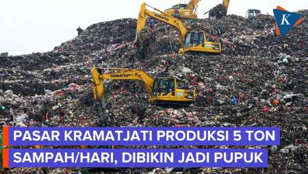 Begini Proses Pengolahan Sampah Jadi Pupuk Di Pasar Kramatjati