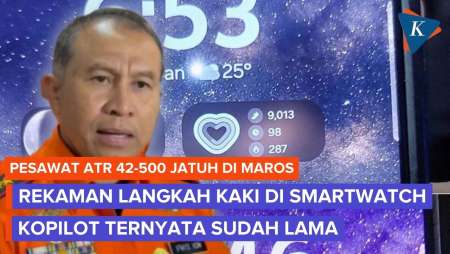 Misteri Data Smartwatch Kopilot ATR: Rekaman Langkah Kaki Ternyata Aktivitas Lama