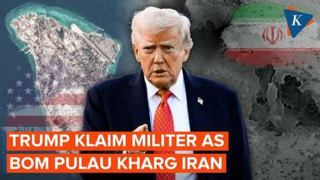 Trump Klaim AS Bombardir Pulau Kharg Iran Dan Ancam Hancurkan Fasilitas Minyak Teheran