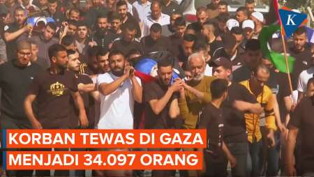 Jumlah Korban Palestina di Jalur Gaza Meningkat, Tembus 34.000 Jiwa