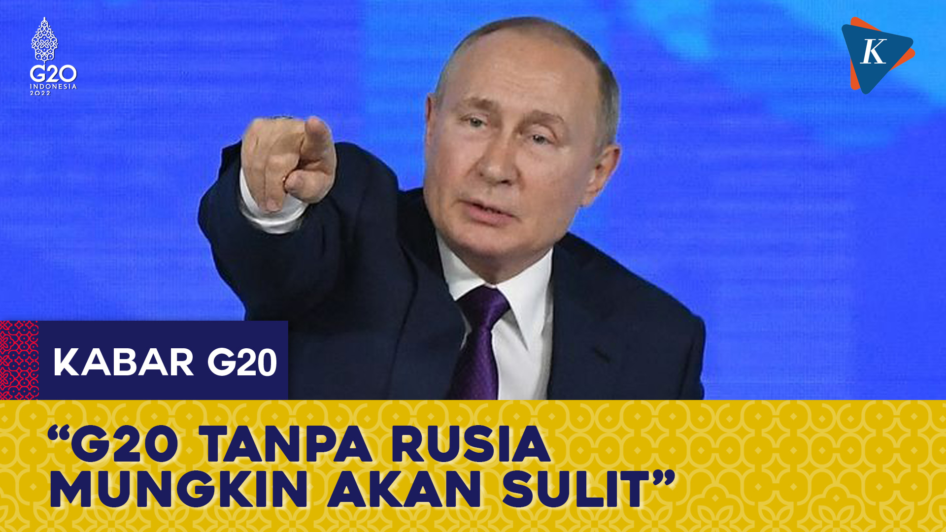 G20 Tak Mungkin Pecahkan Masalah Ekonomi Global Tanpa Kehadiran Putin