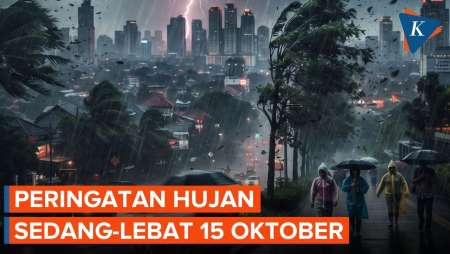 BMKG Peringatkan Hujan Sedang Hingga Lebat 15 Oktober Hari Ini, Simak Wilayahnya!