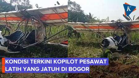 Kopilot Pesawat Latih yang Jatuh di Bogor Sudah Siuman
