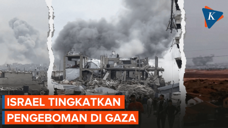 Penampakan Gaza Dibombardir Serangan Udara Israel